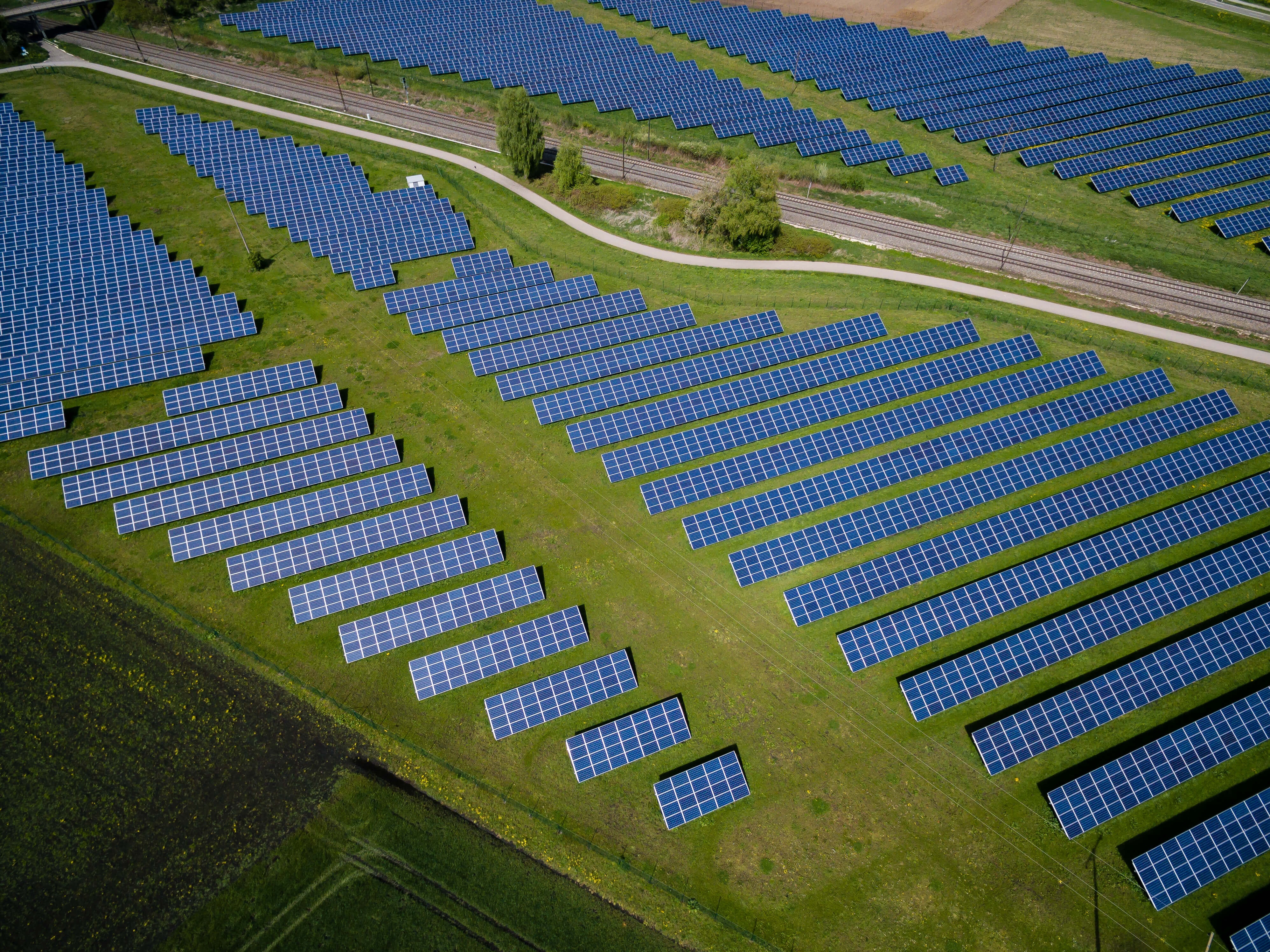 Bild eines Solarparks